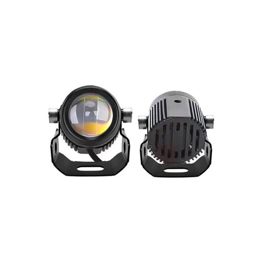 Exploradoras LED Dual Color para Moto (Par) – Mini Driving Light Alta Potencia