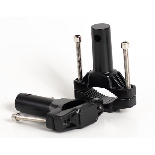 Base Soporte X2 para Exploradoras de Moto – Abrazadera de Horquilla hasta 65 mm (Ajustable)